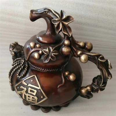 銅質盤香熏爐工藝品-廠家直銷-三亞市工藝品