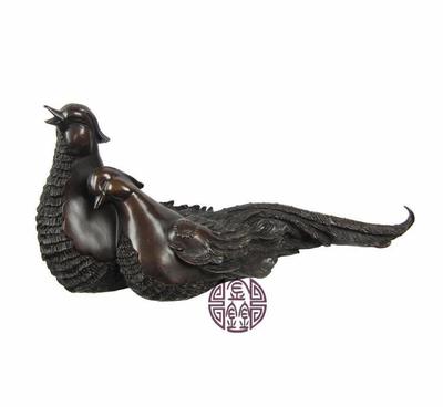 批發銅器工藝品 黃銅戲水鴛鴦銅器 風水家居擺件 廠家直銷