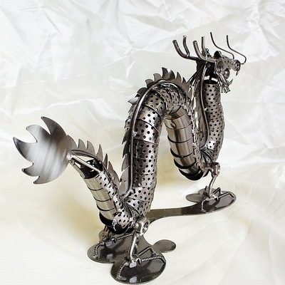 批發采購金屬工藝品-義烏莎美 中國龍 模型 工藝品擺設 家居擺件 j11.