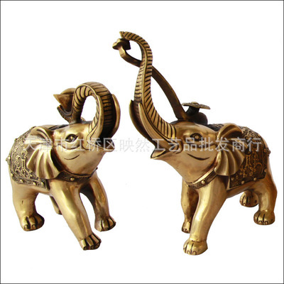 【【宇卓】銅大象擺件 銅元寶如意象 吸財(cái)象 家居裝飾禮品 高25cm】?jī)r(jià)格,廠家,圖片,金屬工藝品,天津市紅橋區(qū)映然工藝品批發(fā)商行-