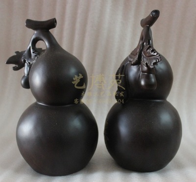 【24cm公分福壽葫蘆擺件 黑檀木雕工藝品 仙游工藝品批發(fā)】?jī)r(jià)格,廠家,圖片,木質(zhì)、竹質(zhì)工藝品,周華仙-