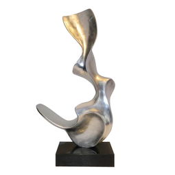 深圳樹脂雕塑廠供應銀箔抽象時尚創意工藝品擺件量大從優歡迎訂制