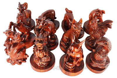 【紅檀十二生肖 老紅木擺件批發訂做 廠家一件代發】價格,廠家,圖片,木質、竹質工藝品,仙游縣度尾尚品軒工藝廠-