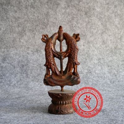 木雕工藝品擺件 佛教用品 八寶之金魚 紅酸枝木 紅木工藝品批發