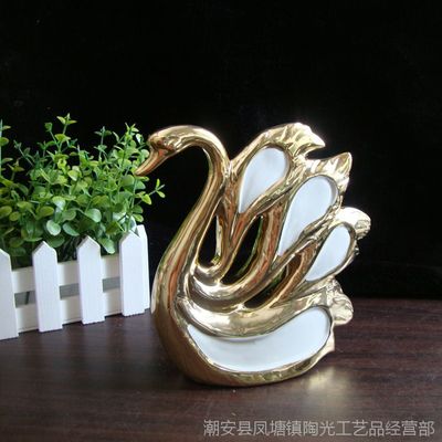 【陶瓷電鍍擺件 電鍍動物 天鵝擺件 陶瓷工藝品批發圖片】陶瓷電鍍擺件 電鍍動物 天鵝擺件 陶瓷工藝品批發圖片大全 - 潮安縣鳳塘鎮陶光工藝品經營部