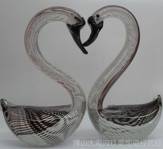 批發(fā)琉璃工藝品,禮品,拉絲天鵝