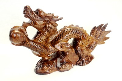 【廠家直銷批發零售木雕龍風水擺件盛世騰龍招財神龍生肖龍木制品】價格,廠家,圖片,木質、竹質工藝品,如皋市下原鎮振新紅木工藝品廠-