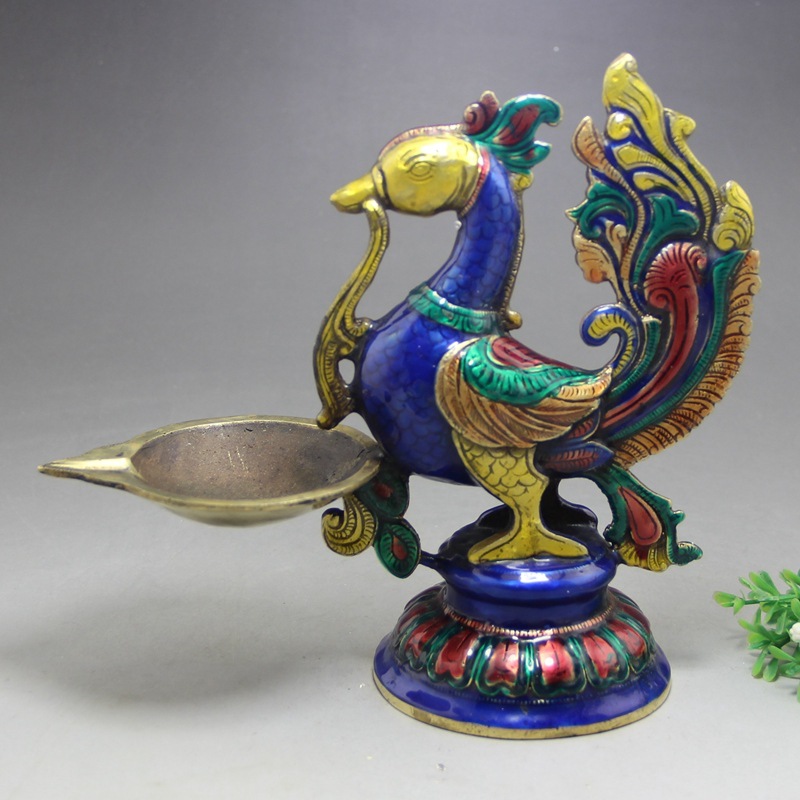 批發收藏古玩工藝品景泰藍琺瑯銅胎長壽佛像家居擺件