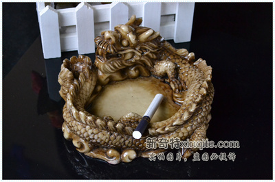 家居工藝品擺件煙灰缸批發-麒麟納財_創意煙灰缸