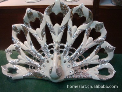 【批發樹脂工藝品擺件 孔雀開屏 居家創意家居飾品 高檔商務好禮】價格,廠家,圖片,塑料、樹脂工藝品,陳寶明-