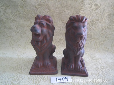 【德化批發工藝品、紅土工藝品套2獅子擺件、【1409】】價格,廠家,圖片,塑料、樹脂工藝品,德化縣藝高陶瓷店-