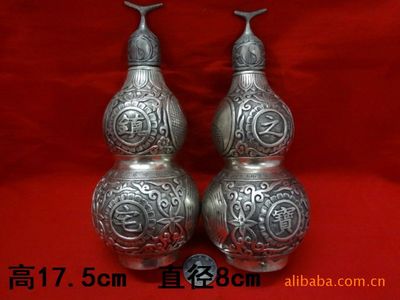 低價(jià)批發(fā)中號(hào)銀葫蘆 葫蘆擺件 苗銀葫蘆工藝品