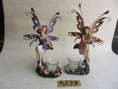 【樹脂工藝品批發(fā)人物(精典寶貝套二帶燭臺(tái)的花仙子擺飾)3178】價(jià)格,廠家,圖片,塑料、樹脂工藝品,德化縣印藝印刷有限責(zé)任公司-