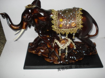 【064樹脂工藝品 樹脂母子象 工藝品 家居裝飾 小額批發(fā) 可混批】價(jià)格,廠家,圖片,塑料、樹脂工藝品,義烏市聚發(fā)電子商務(wù)商行-