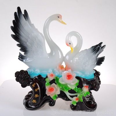 【錦信隆工藝品 高端禮品 和和美美天鵝擺件工藝品 廠家直銷批發圖片】錦信隆工藝品 高端禮品 和和美美天鵝擺件工藝品 廠家直銷批發