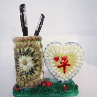 創意海螺貝殼筆筒 地攤熱賣的獨特工藝品