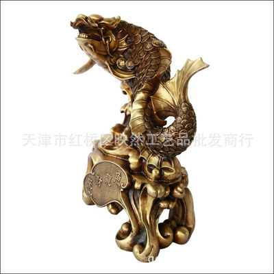 宇卓純銅魚擺件 招財(cái)納福的傳統(tǒng)工藝與現(xiàn)代家居的完美融合